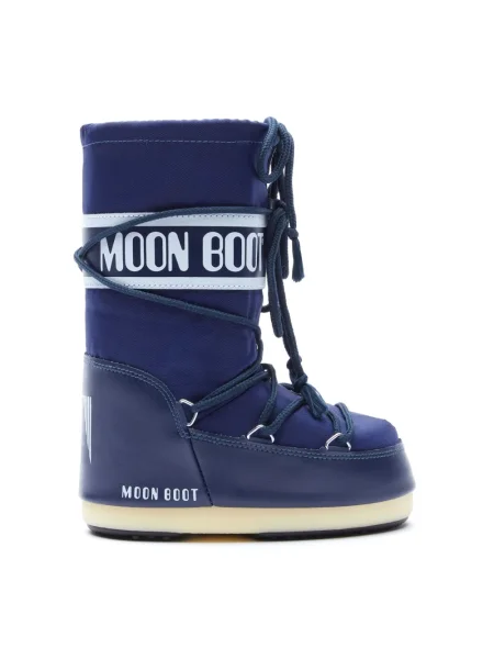 Botki dziecięce Moon Boot niebieskie