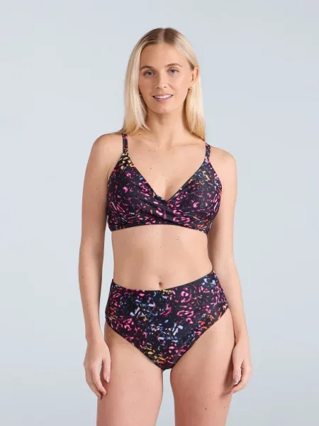 Góra od bikini Animal Bondi Wrap Charcoal szary