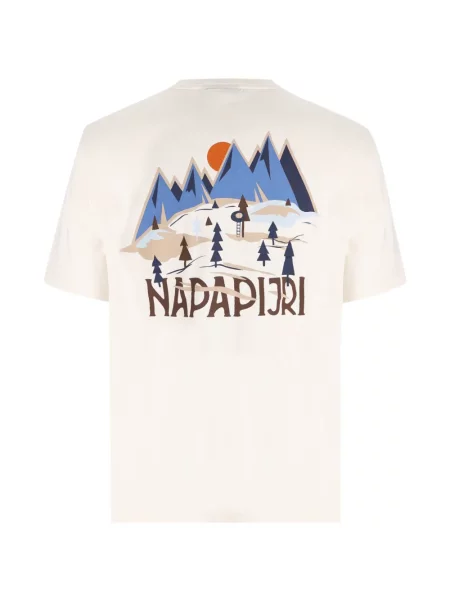 Tricou Napapijri cu imagine alb