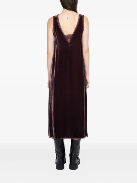 Rochie midi Zadig&voltaire din dantelă până la genunchi de costum roșu
