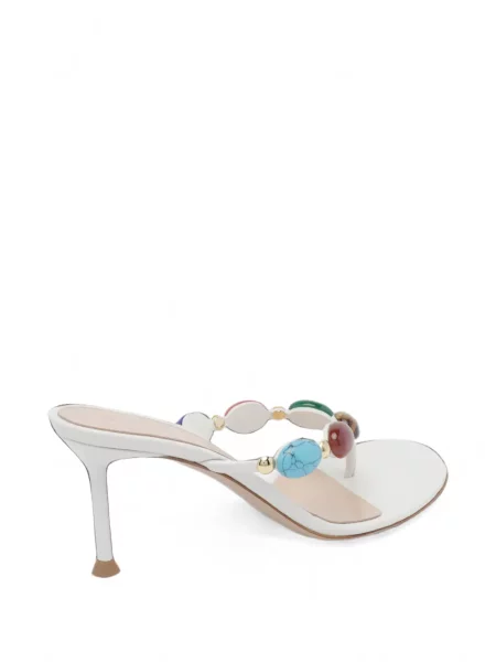 Sandale Gianvito Rossi din piele alb
