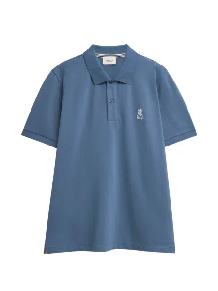 Tricou polo Pringle Of Scotland cu broderie albastru