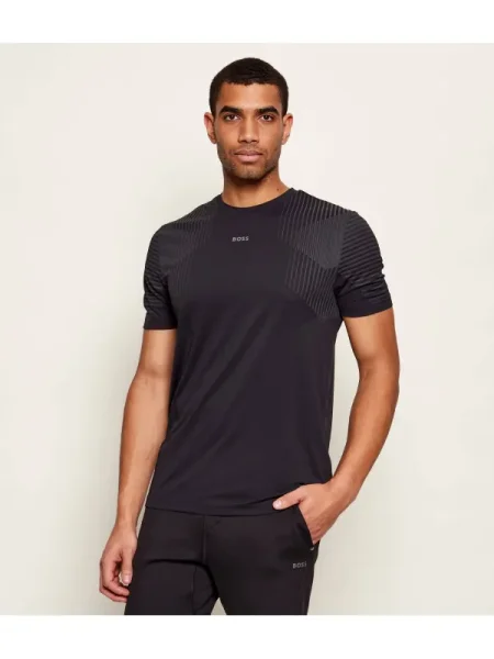 BOSS GREEN Tricou TS_Active Push negru