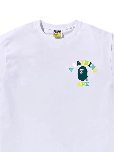 Tricou A Bathing Ape® cu imagine alb
