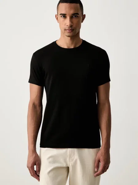 Trussardi tricou pentru bărbați din cu negru