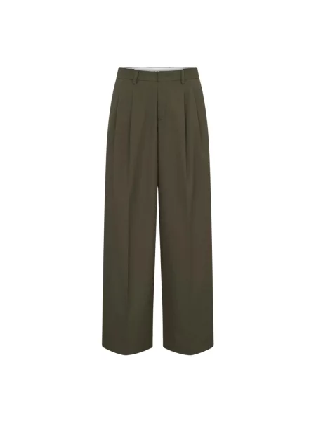 Spodnie Rossi w piórka zielone