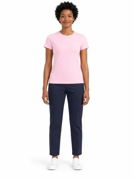 T-shirt slim 4F różowa
