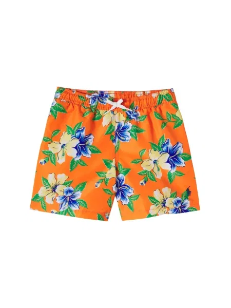 Gyerek fürdőruha Polo Ralph Lauren narancsszínű