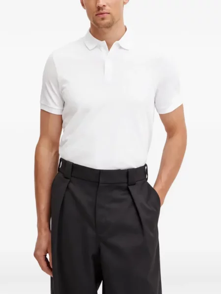 Scurt tricou polo Marc O'polo alb