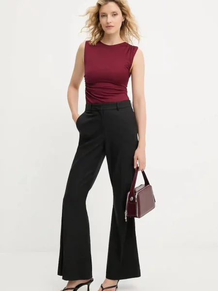 Боди Answear.lab бордовое