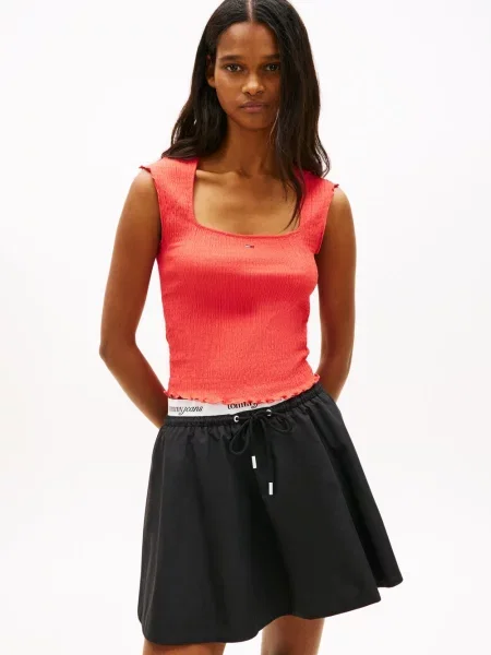 Top Tommy Jeans czerwony