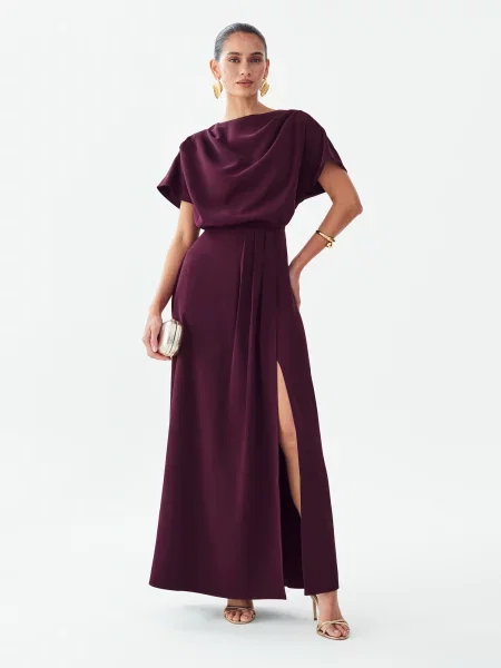 BWLDR Rochie de seară Amani mov închis