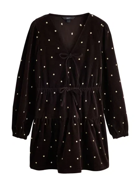 Next Rochie ecru / închis maro
