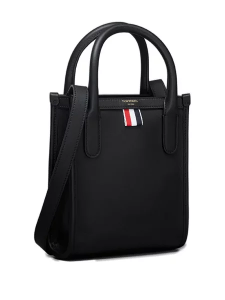 Geanta de piele Thom Browne din piele negru