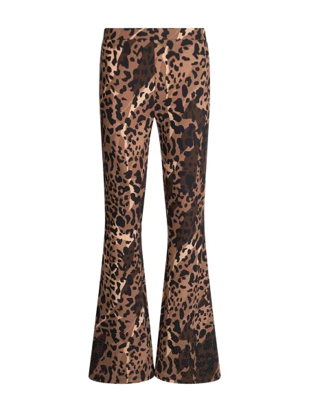 Liu Jo Pantaloni maro / negru alb