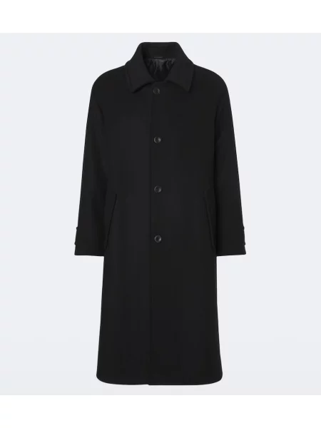 Palton Giorgio Armani de lână negru