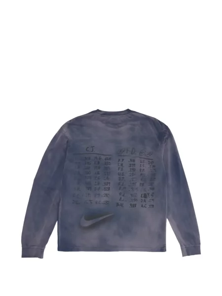 Sneakers Nike Air Force 1 κλασικό υφαίνω διαγωνίως μπλε