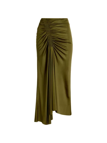 Fustă midi Proenza Schouler cu volane verde