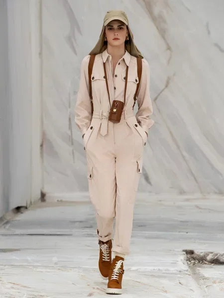 Комбінезон Elisabetta Franchi бежевий