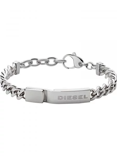 DIESEL Zapestnica srebrna