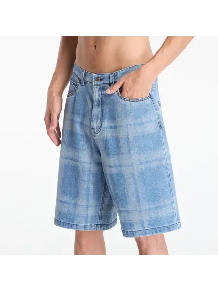 Pantaloni scurți PLEASURES Experiment Jorts Indigo 36