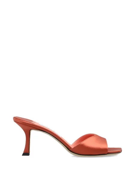 Sandale Jimmy Choo din satin portocaliu