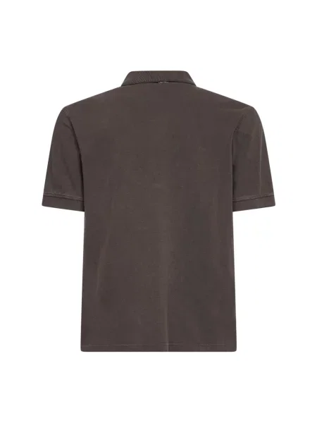 Koszulka polo Herno z logo brązowa