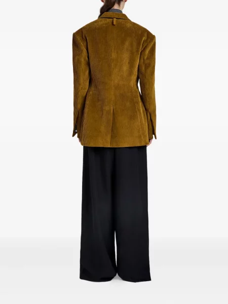 Sacou Proenza Schouler de catifea cord maro