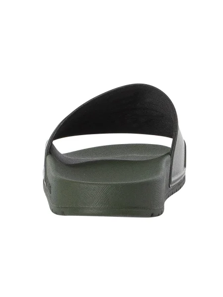 Klapki mules Emporio Armani z logo zielone
