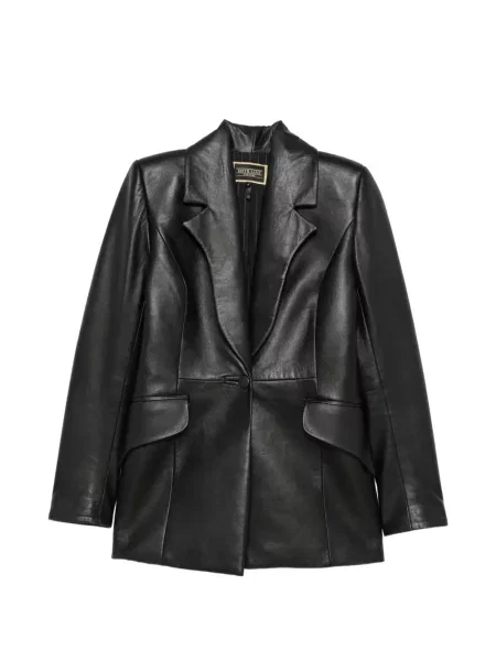 Sacou Mitiliane Couture din piele negru