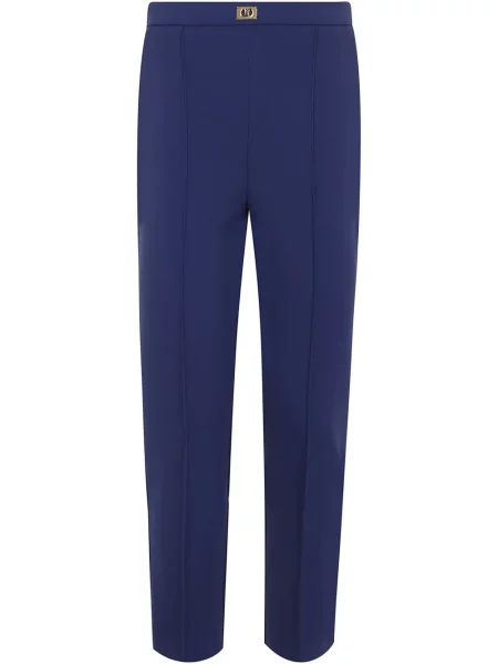 Pantaloni Elisabetta Franchi albastru