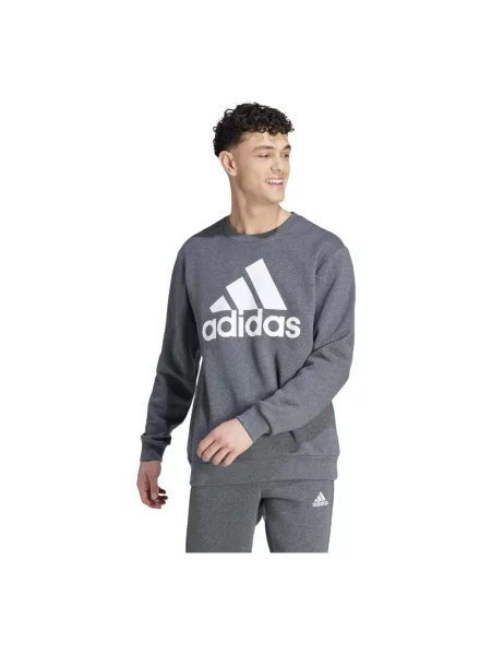 Bluza z kapturem Adidas z kapturem szara
