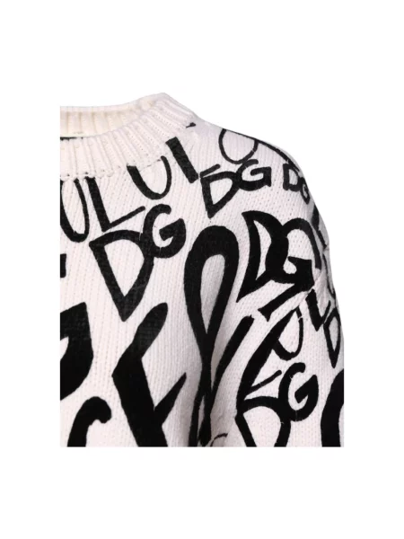 Sweter Dolce And Gabbana z logo czarny