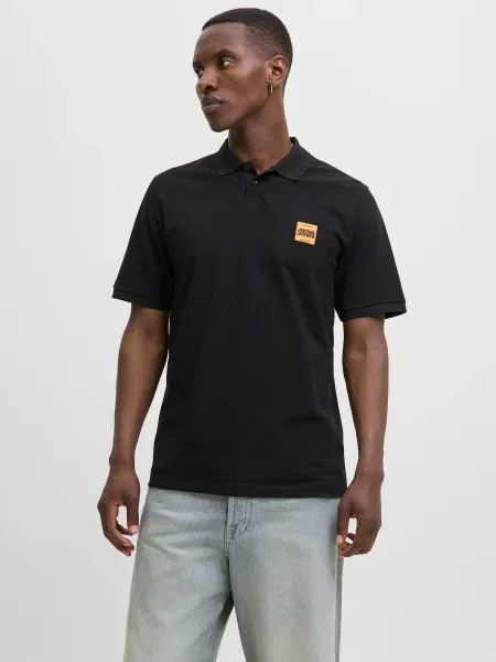 JACK & JONES Tricou JJBRANDY galben negru