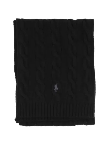 Fular Polo Ralph Lauren de lână cu autograf roșu