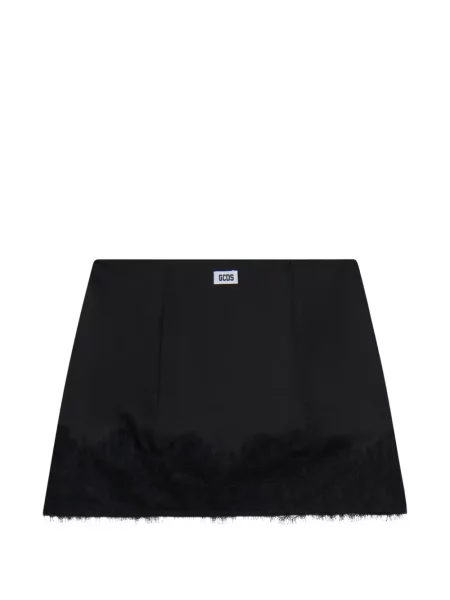Fusta mini Gcds din satin negru