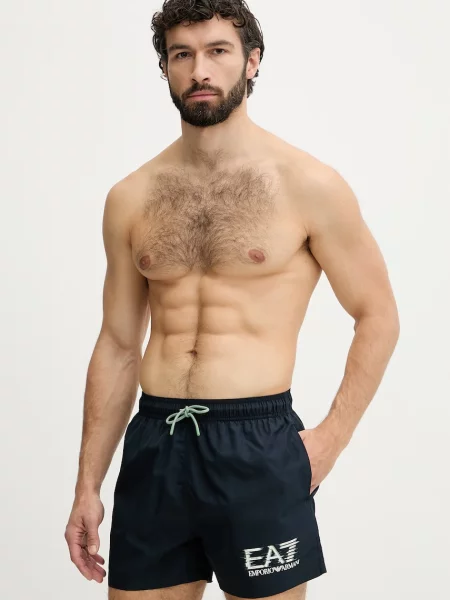 Emporio Armani kopalne kratke hlače modra