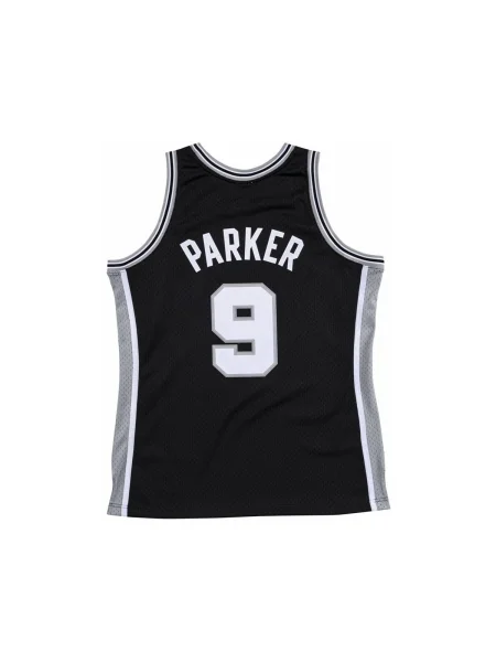 Tricou Mitchell & Ness din jerseu negru