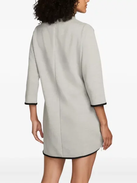 Koszulka Nike polarowa do biegania z nadrukiem szara