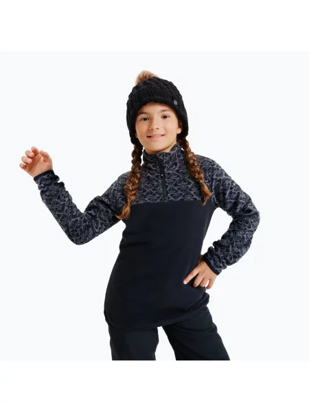 Кофта дитяча ROXY Whitecamp Half Zip Girl true black roxygram tonal чорний