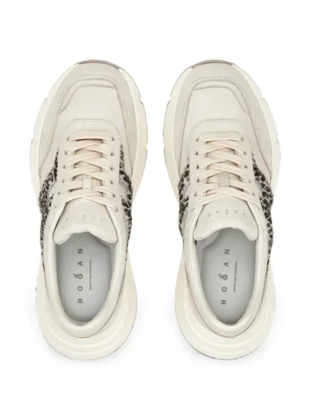 Sneakerși Hogan cu imagine cu model leopard