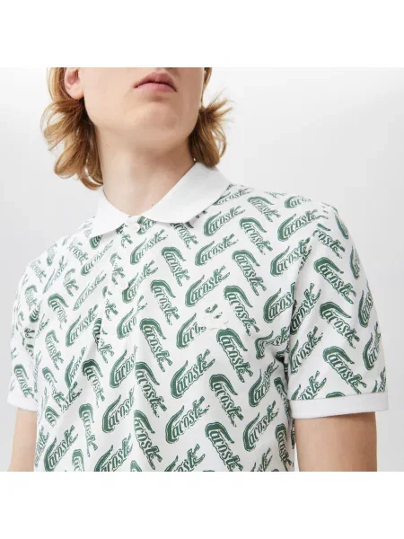 Поло Lacoste белое