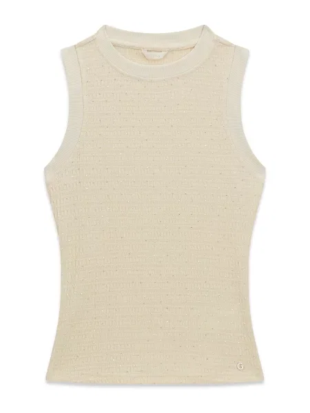 Top Guess de lână alb