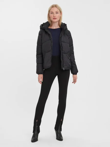 VERO MODA Geacă de primăvară-toamnă UPPSALA' negru