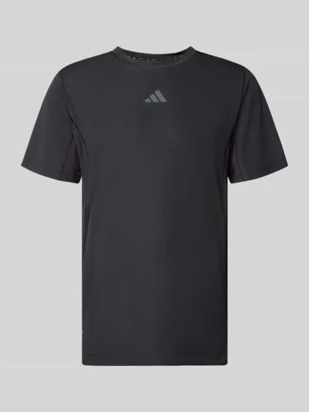 Krój regular fit Sport Damski t-shirt z Nadruk z logo Adidas Training czarna