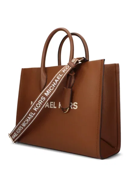 Shopper táska Michael Kors autogrammal barna
