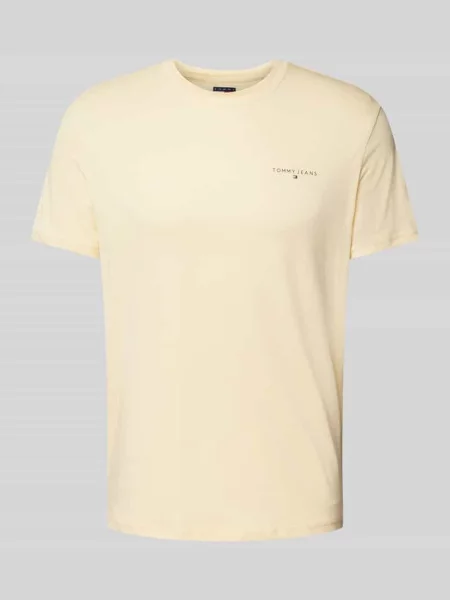 T-shirt o kroju regular fit z czystej bawełny z nadrukiem z logo Tommy Jeans
