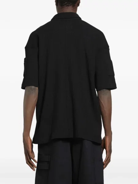 Scurt tricou polo Bryan Jimenèz tricotate negru