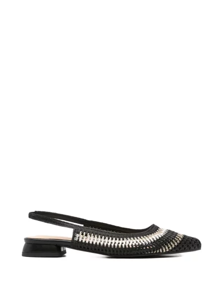 Pantofi cu toc Keys slingback cu bretele negru