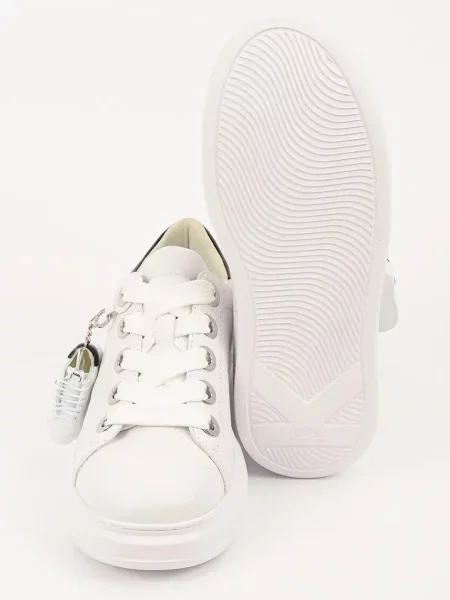 Karl Lagerfeld sneakersy skórzane KAPRI biały